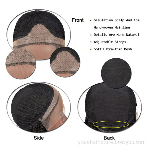 Factory Direct 180% Density Lace Front Braided Wig Synthetic Hair Wigs Box Braid Lace Wigs for women Black Hair